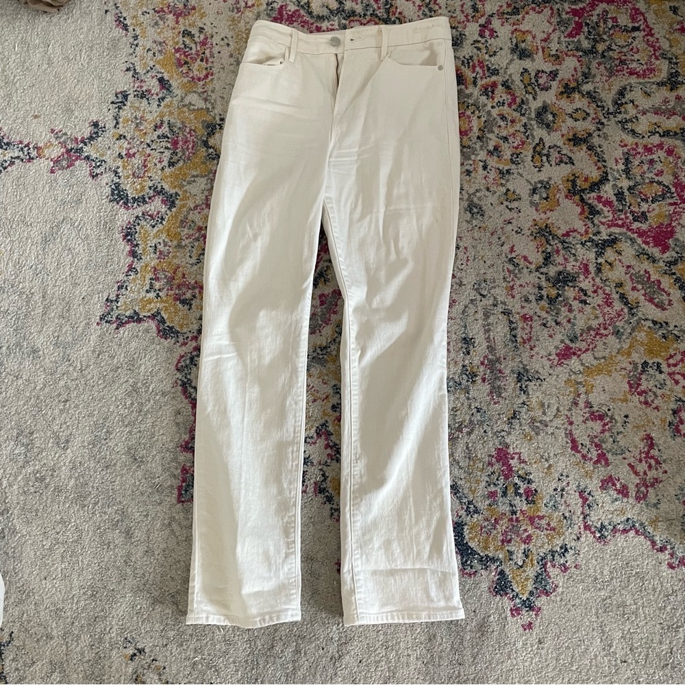 Frame Le Super High Straight in Au Natural White Jeans Size 28 $248 Denim - Picture 11 of 12